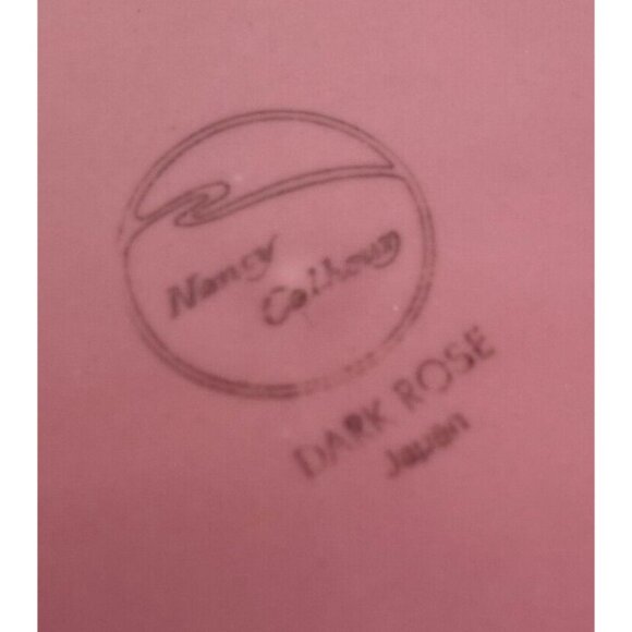 Nancy Calhoun DARK ROSE Japan Solid Color Smooth Stoneware Rim Soup Bowls Set 4 - Picture 10 of 16